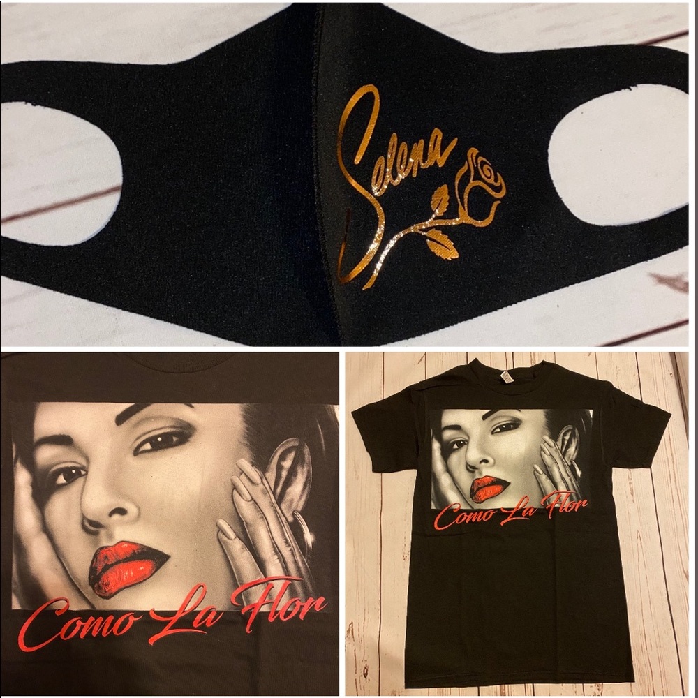 SELENA QUINTANILA SHIRT & FACE MASK 💋💄